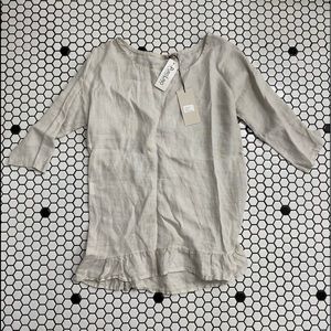 NWT PuroLino linen top size small